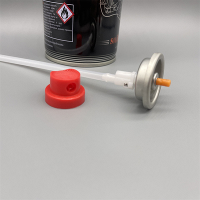 خرید 360 Degree Direction Aerosol Valves With Actuator for lubricant Aerosol Tin Cans تولید آنلاین