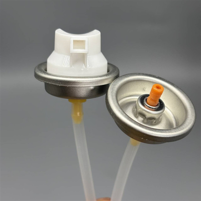 خرید Integrated Brush Aerosol Valve for Car Seat and Fabric Cleaner Aerosol Tin Cans تولید آنلاین