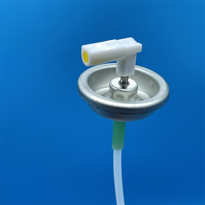 خرید one inch metal stem metered valve with L shape actuator for Air freshener spray can  تولید آنلاین