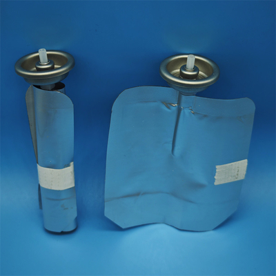 خرید کیسه آئروسل آلومینیومی روی دریچه (BOV) قوطی فلزی با دریچه کیسه ای برای مصارف آرایشی و شیمیایی تولید آنلاین