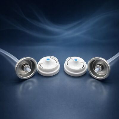 خرید 25.4mm Antibacterial Aerosol Valve با توزیع کنترل شده و نوزل قابل تنظیم برای اسپری ضد عطر تولید آنلاین