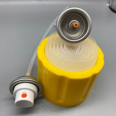 خرید دریچه آئروسل OEM با درپوش برس برای بسته‌بندی اسپری پاک‌کننده فوم تولید آنلاین