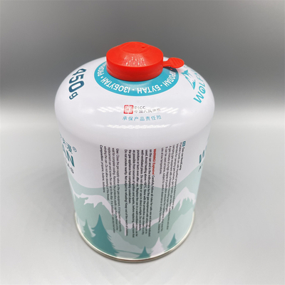 220 گرم 450 گرم کارتریج گاز بوتان خالی پیچی برای کمپینگ